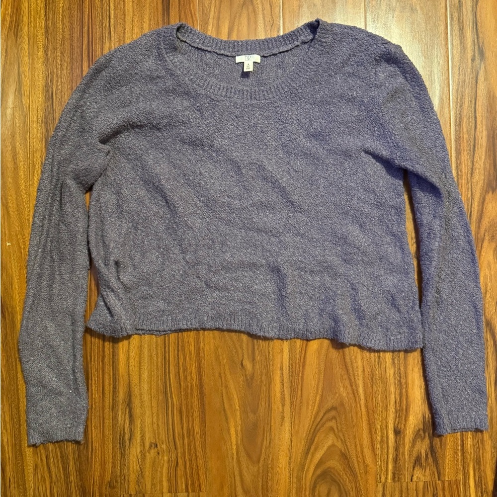 BP light purple cropped sweater